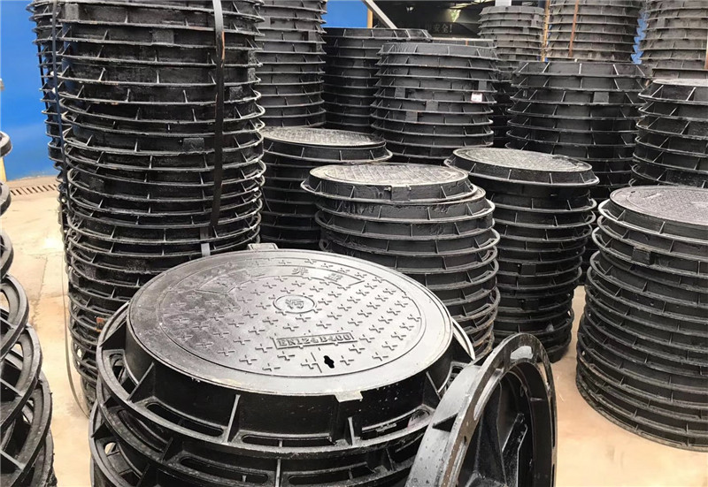 防盜帶鎖鑄鐵窨井蓋